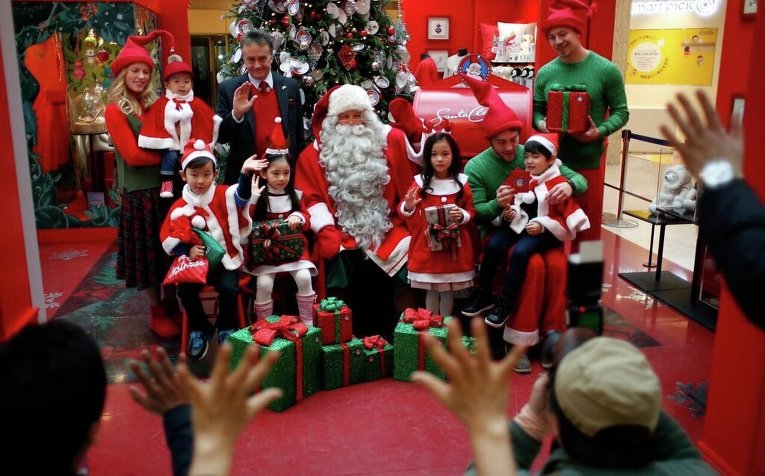 Санта-Клаус в Южной Корее