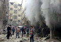 Последствия бомбардировок в Сирии