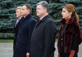 Петр Порошенко и президент Польши Анджей Дуда с супругами в Киеве