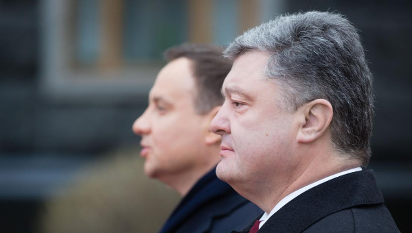 Петр Порошенко и президент Польши Анджей Дуда в Киеве. Архивное фото