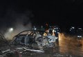 Последствия пожара на АЗС в Днепропетровске