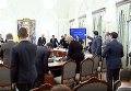 Саакашвили и Аваков на заседании Нацсовета реформ