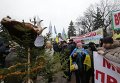 Митинг под Радой за отставку Яценюка