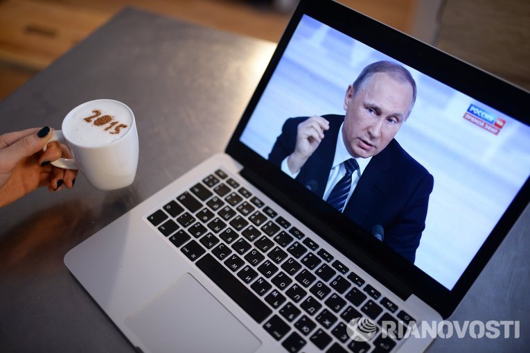 Трансляция ежегодной большой пресс-конференции В.Путина