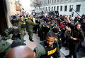 Арест протестующих у здания суда в Балтиморе