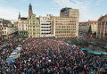 Антиправительственный митинг в Польше