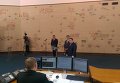 Петр Порошенко и Владимир Демчишин во время запуска ЛЭП Ровенская АЭС - Киев
