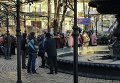 Блокирование отделения Сбербанка в Киеве