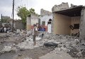 Разрушения в портовом городе Ходейда, Йемен