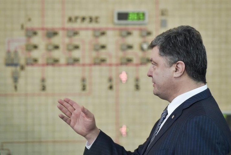 Петр Порошенко на запуске ЛЭП Ровенская АЭС - Киев