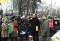 Протест жителей Кривого Рога под Верховной Радой