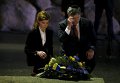 Президент Украины Петр Порошенко с супругой Мариной у Мемориала памяти жертв Холокоста Яд Вашем в Иерусалиме