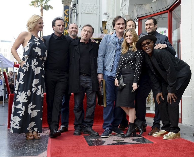 Квентин Тарантино получил именную звезду на голливудской Аллее славы в Лос-Анджелесе