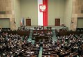 Польский парламент в ходе прений по новому закону о Польском конституционном трибунале