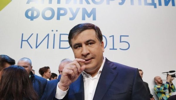 Михаил Саакашвили на антикоррупционном форуме