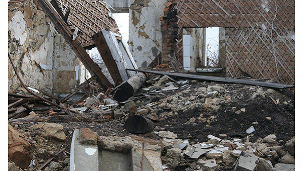 Разрушения в Донбассе. Архивное фото