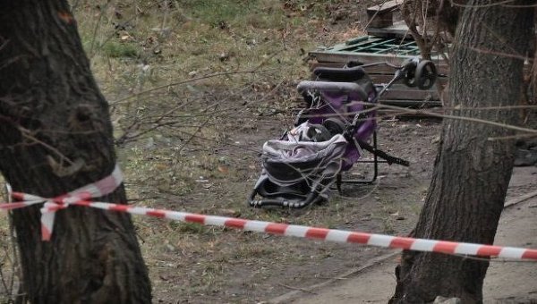 На месте взрыва в Киеве
