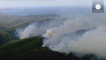 Лесные пожары на юге Австралии