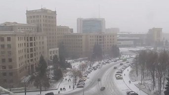 Снегопад в Харькове 28 декабря