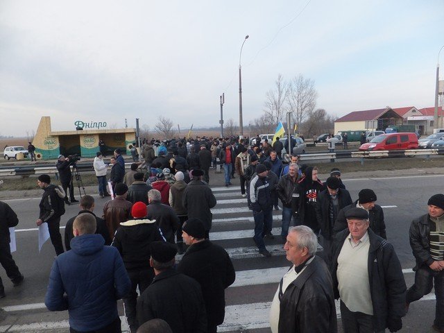 Акция протеста аграриев в Херсонской области