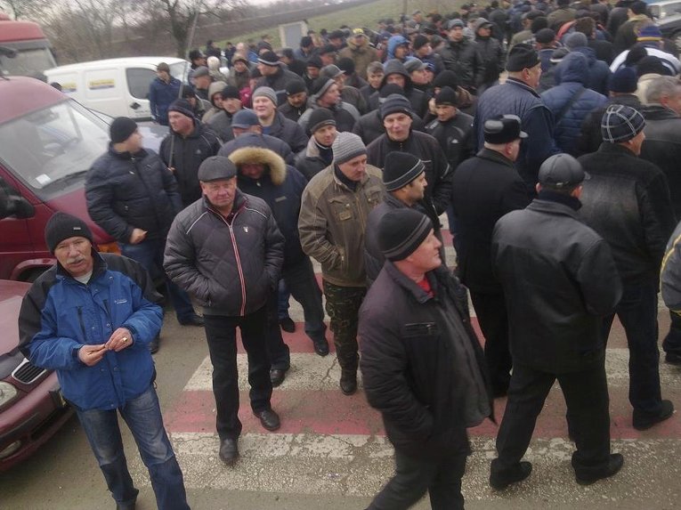 Акция протеста аграриев в Запорожской области
