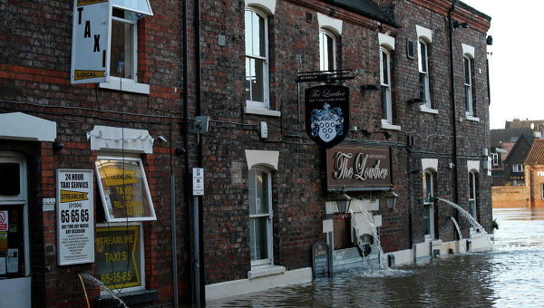 Наводнение на севере Англии
