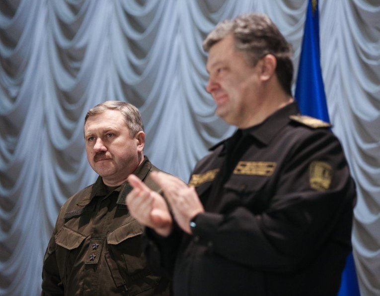Назначение Юрия Аллерова (слева) командующим Нацгвардии Украины