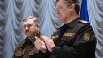 Назначение Юрия Аллерова (слева) командующим Нацгвардии Украины