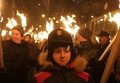 Факельное шествие в честь Бандеры во Львове