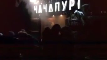 Пожар в ресторане Чачапури в Киеве