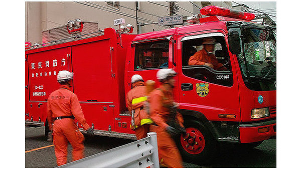 Работа пожарной службы Японии
