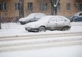 Последствия обильного снегопада в Одессе 5 января 2015 года