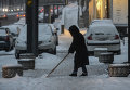 Киев засыпало снегом