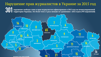 Нарушение прав журналистов в Украине. Инфографика