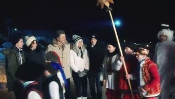 Рождественское поздравление Порошенко. Видео