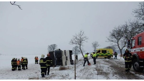 Авария автобуса с белорусскими туристами в Чехии