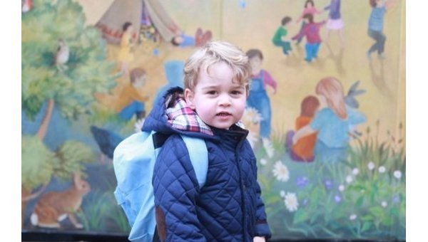 Принц Джордж пошел в детский сад