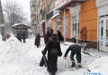 Снегопад в Черкассах