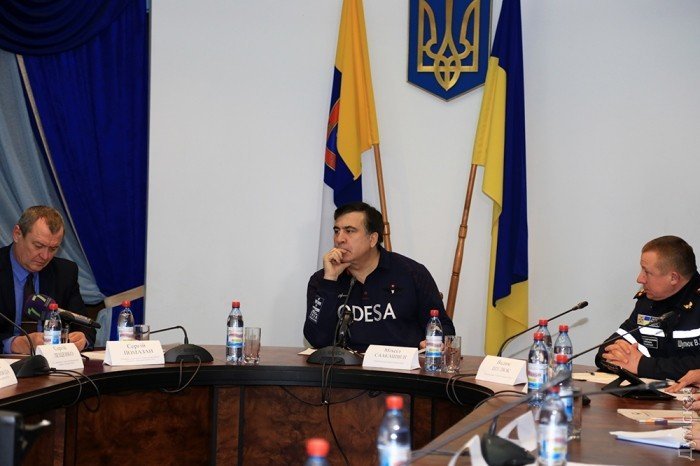 Ночное совещание Саакашвили по ликвидации последствий непогоды