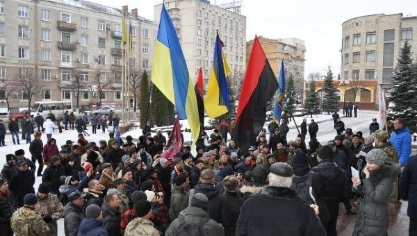 Митинг в Кировограде в поддержку проукраинского названия