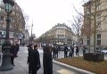 Париж: церемония памяти о жертвах терактов на площади Республики