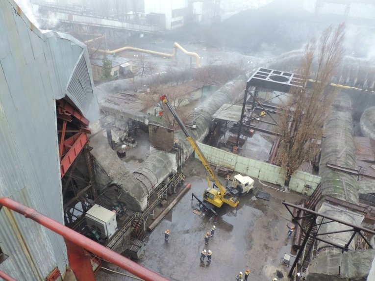 Пожар произошел на энергоблоке Запорожской ТЭС