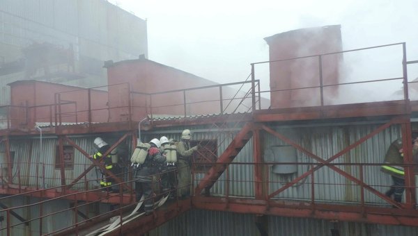 Пожар произошел на энергоблоке Запорожской ТЭС