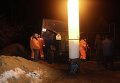 Ремонтные работы на месте прорыва водопровода в Запорожье