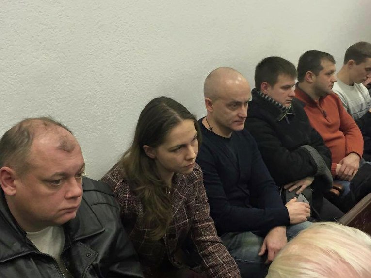 Вера Савченко на суде по делу Геннадия Корбана 13 января 2016 года