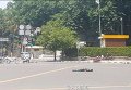 На месте террористической атаки в Джакарте (Индонезия)