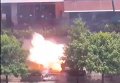 Момент взрыва в Джакарте. Видео