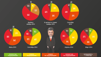 Опрос: украинцы о деятельности Петра Порошенко. Инфографика