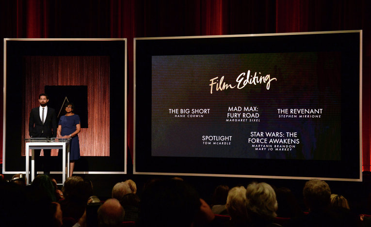Актер Джон Красински и Шерил Бун объявляют номинантов на Оскар-2016