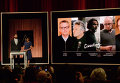 Актер Джон Красински и Шерил Бун, Президент Американской академии кинематографических искусств и наук, объявляют номинантов на Оскар-2016 в номинации Лучший режиссер